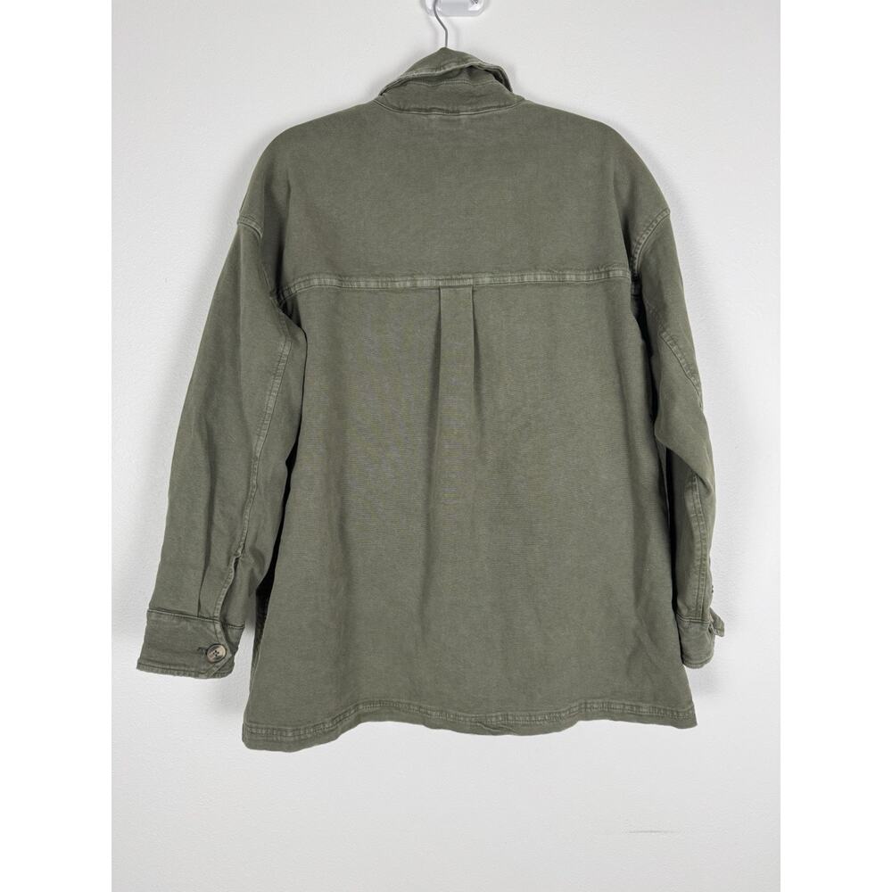 aerie Olive Green Button-Down Utility Jacket - Picture 2 of 9